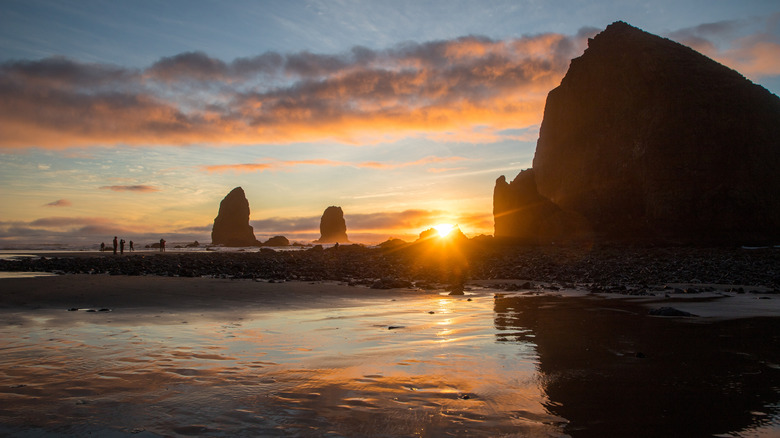 Haystack Rock and Cannon Beach