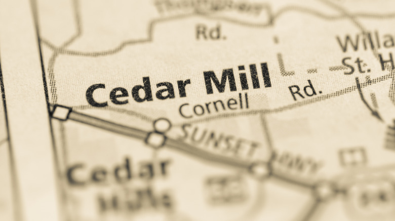 photo map of where Cedar Mill is in Oregon