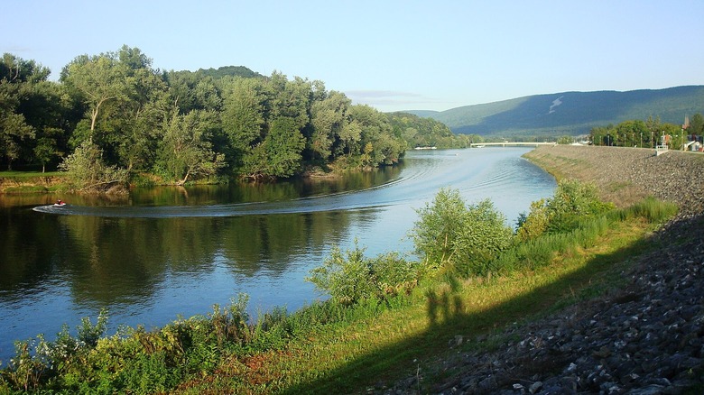The West Branch Susquehanna River in Lock Haven, PA