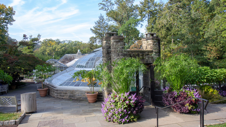 Exterior of Morris Arboretum in Chestnut Hill, Pennsylvania