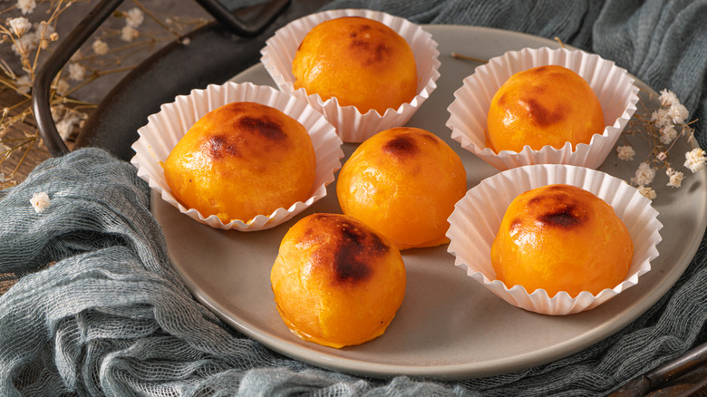 Close up of conventual sweets in Alcobaça