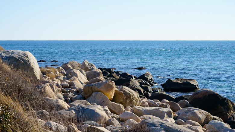 Rocky beach at Napatree Point