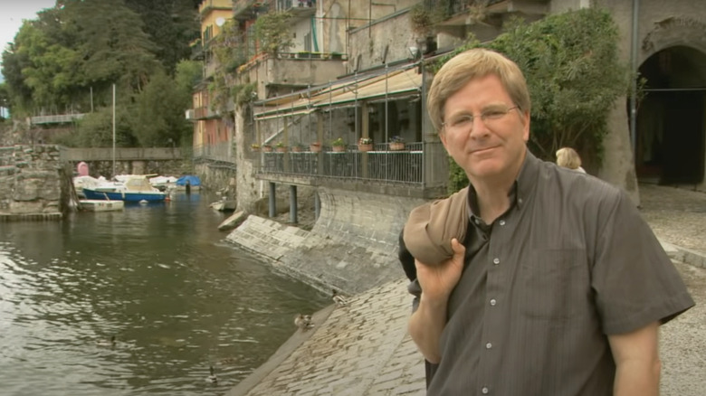 Rick Steves in Varenna, Italy