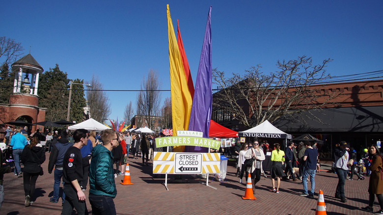 The Ballard Farmers Market in Seattle, Washington