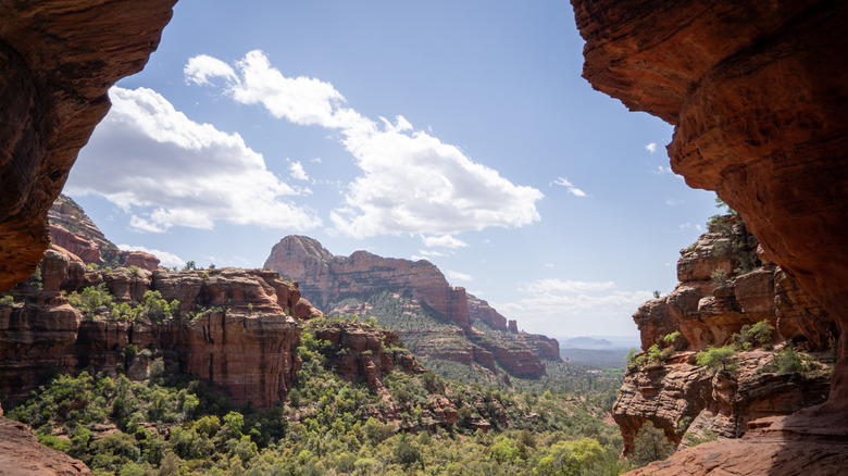 The view from Birthing Cave in Sedona, AZ