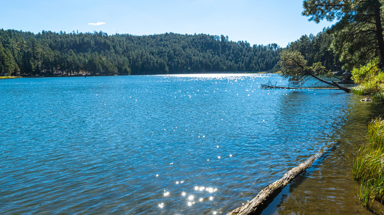 Beautiful water of Center Lake, South Dakota