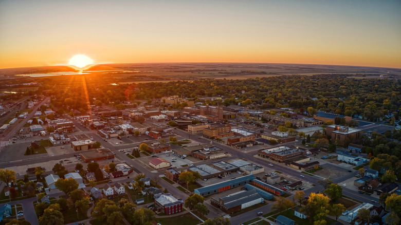 Sunrise over Huron, South Dakota