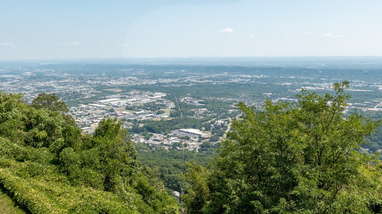 A Lookout Mountain view of Chattanooga Tennesse