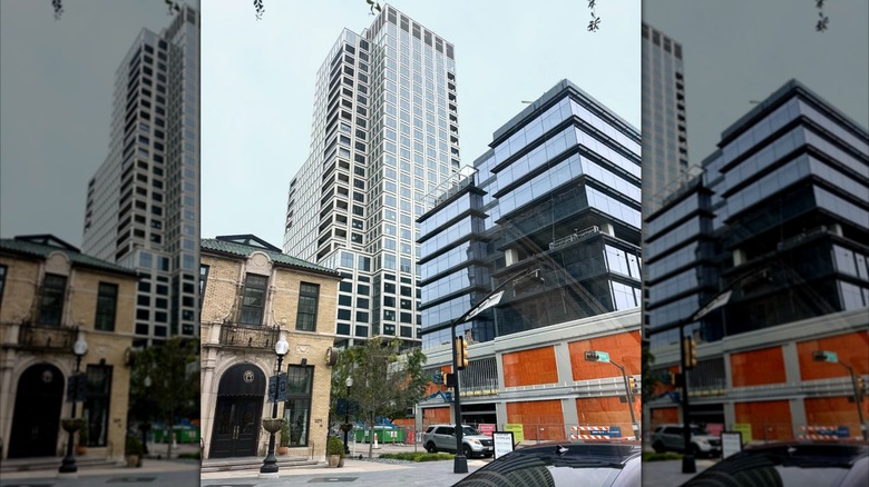 A view of the exterior of the Knox Hotel in Dallas, Texas
