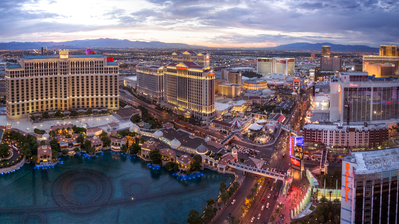 Aerial photo of the Las Vegas Strip