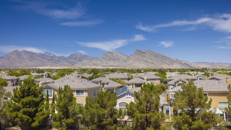 View of Summerlin looking toward the mountains
