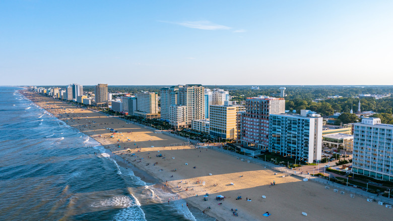 Hotels and resorts along the Virginia Beach coast