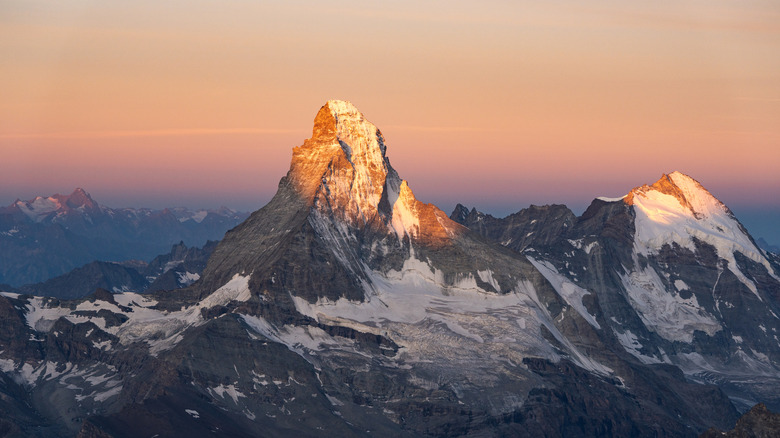 Aerial view of the Matterhorn in the Swiss Alps