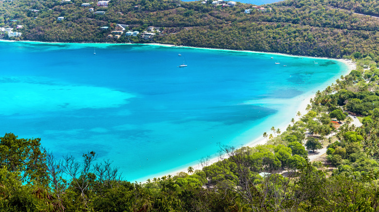 Aerial view of Magens Bay, St. Thomas