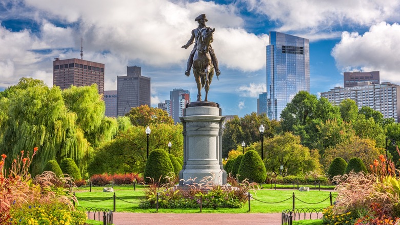 George Washington statue at Boston Common