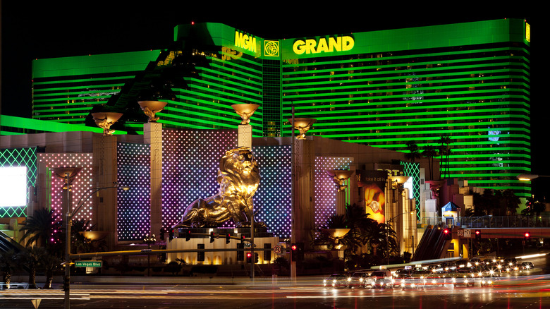 Exterior of the MGM Grand Hotel and Casino