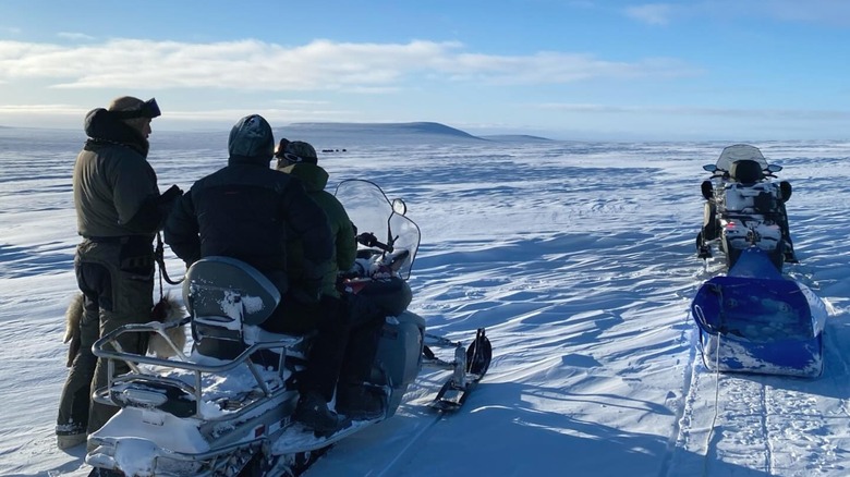 Winter exploration of Nunivak Island with the help of ATVs