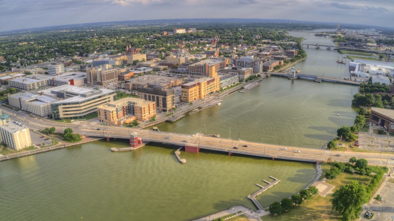 Aerial view of Green Bay, Wisconsin