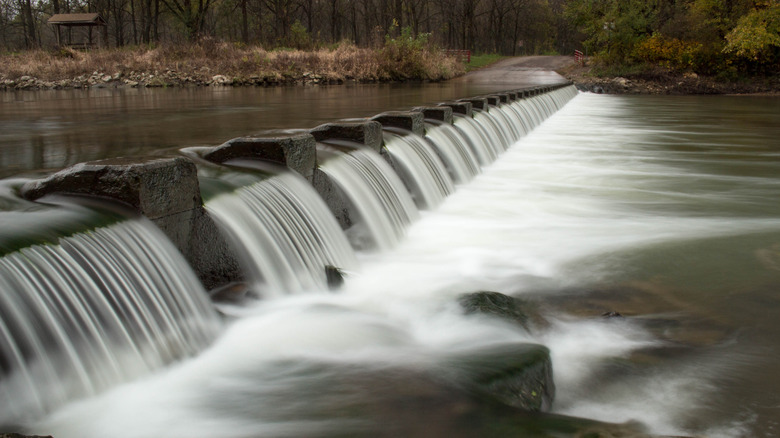 Spillway in Pammel State Park in Iowa