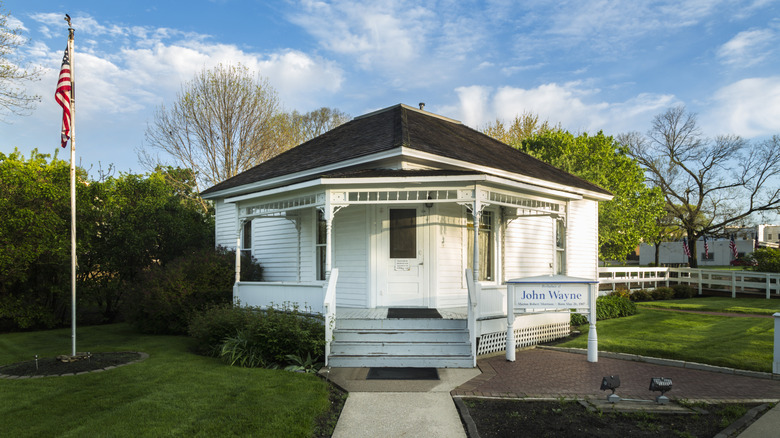 The original home said to be the birthplace of John Wayne in Winterset, Iowa