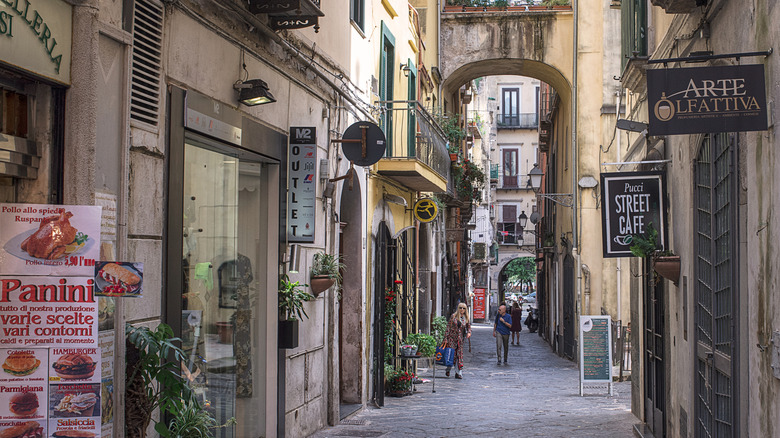 Cafes in Salerno, Italy