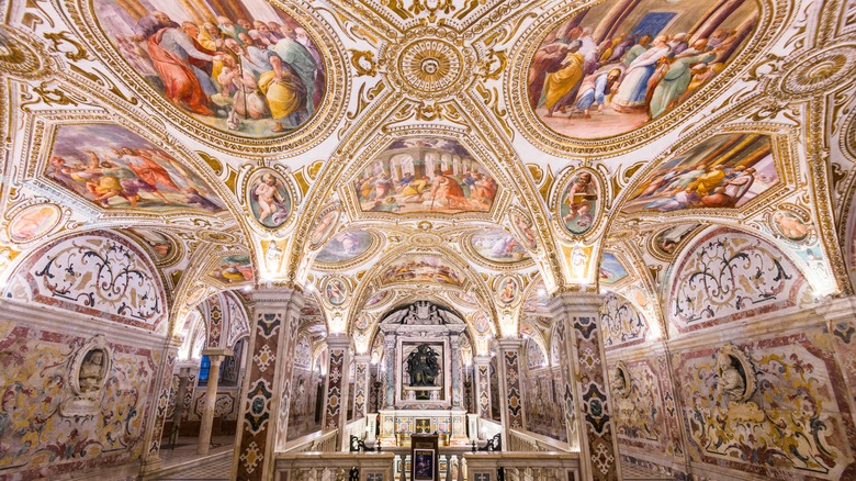 frescos at Cathedral of Salerno, Italy