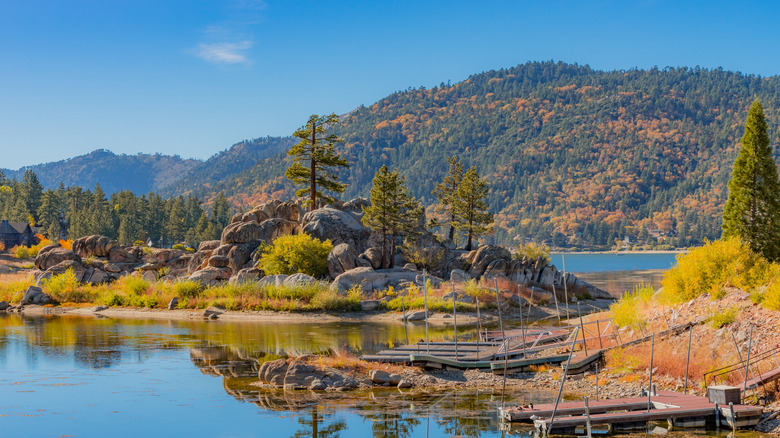 Big Bear Lake in fall