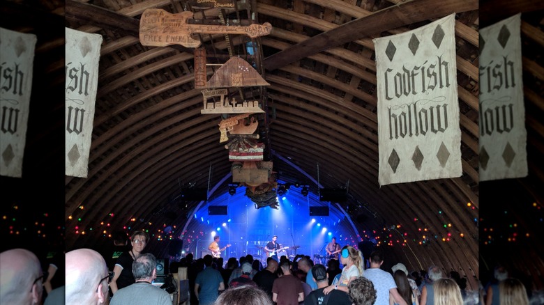 Inside the barn venue at Codfish Hollow Barnstormers