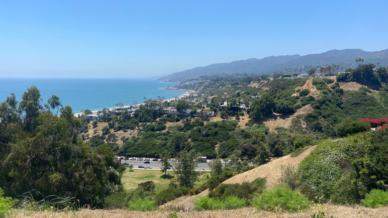 View from hiking trail in Pacific Palisades