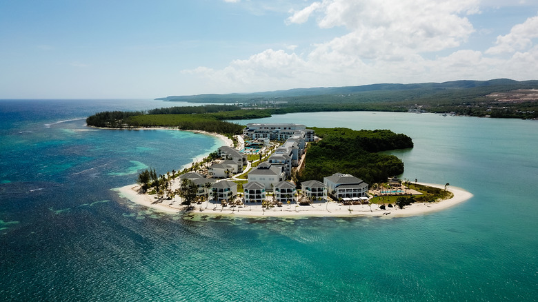 Aerial view of Oyster Bay Resort