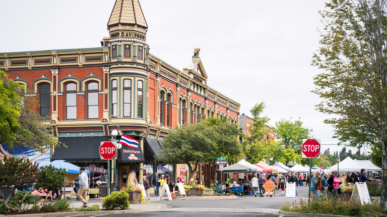 The downtown area of Ellensburg