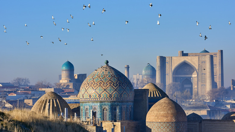 Historic center of Samarkand in Uzbekistan