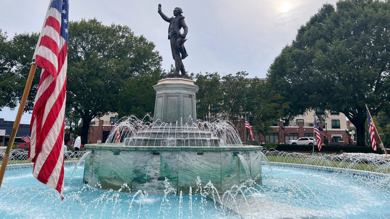 Lafayette fountain in LaGrange, Georgia.