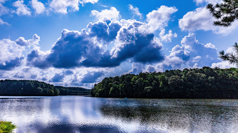 West Point Lake in LaGrange, Georgia on summer day.