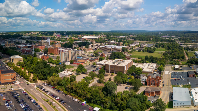 aerial view of Youngstown, Ohio