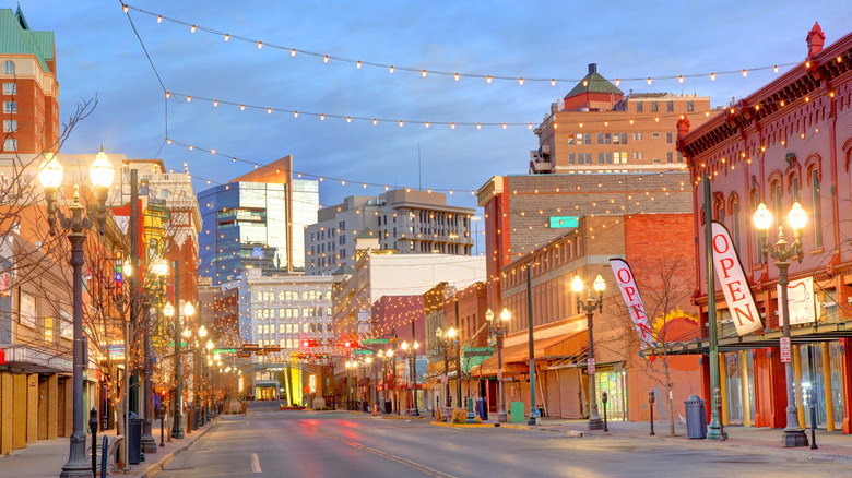 Downtown street in El Paso, TX