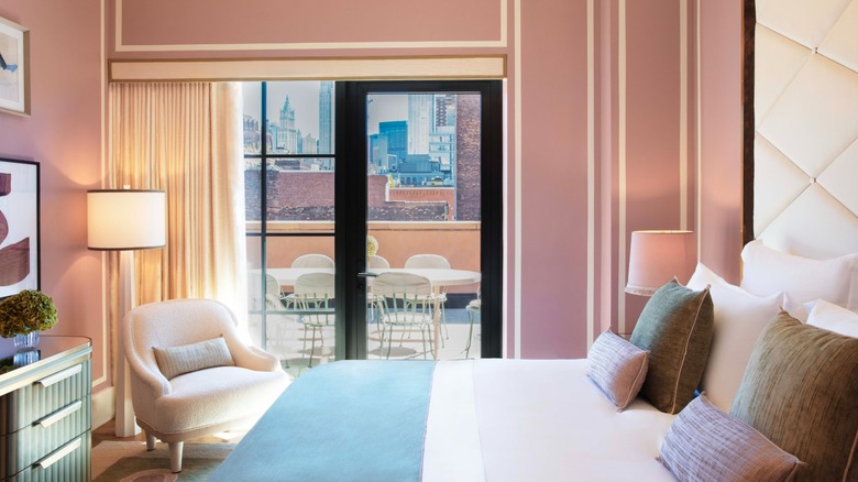 View of a guest suite at Fouquet's New York