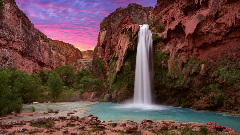 Havasu Falls at sunrise