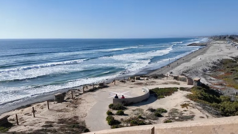 View of South Ponto Beach from Alila Marea Beach Resort Encinitas