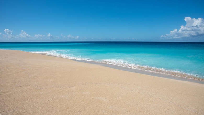 View of the beach at Sandy Point National Wildlife Refuge in St. Croix