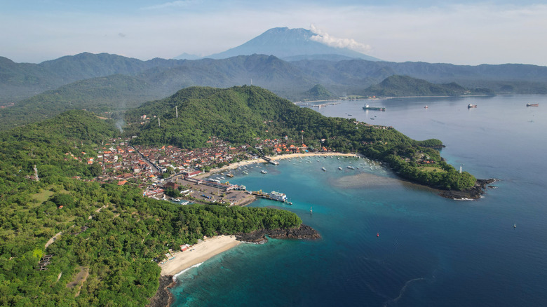 Aerial view of Manggis, Bali