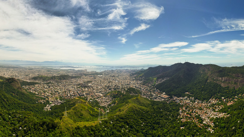 Rio viewed from Tijuca National Park in Brazil