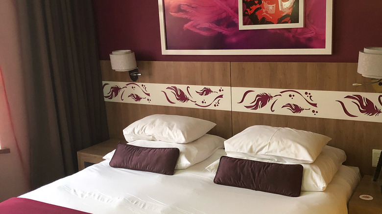 The Peermont Metcourt Hotel is decorated in Carnival-inspired colors and designs.
