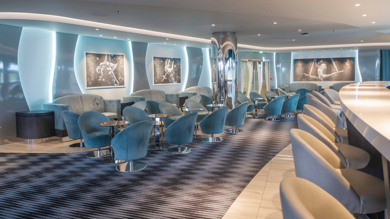 Panaroma lounge inside the MSC World Europa