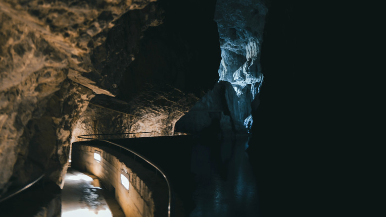 Walkway inside of Škocjan Caves, Slovenia
