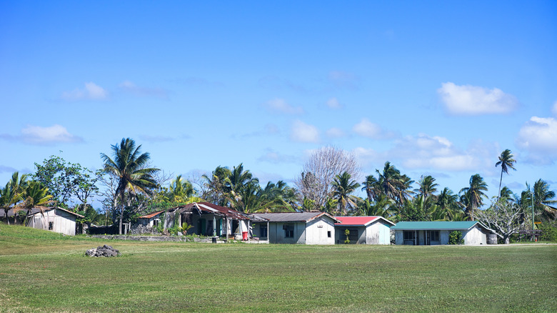 A small village on Niue
