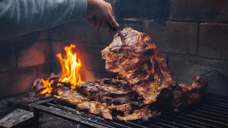 Traditional asado in Mendoza, Argentina
