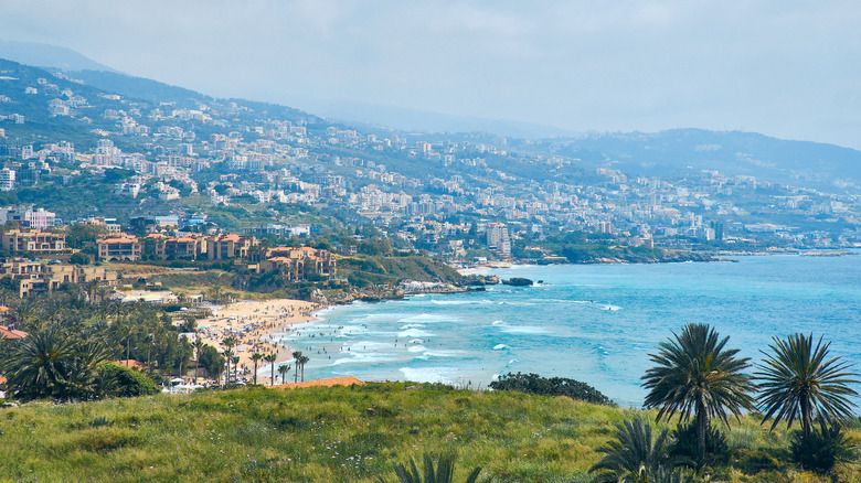 The Mediterranean Coast from Byblos Beach