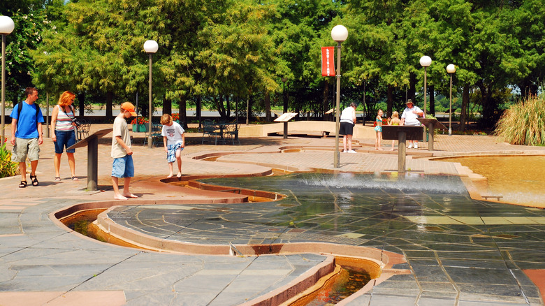 Children playing at a park in Memphis, Tennessee