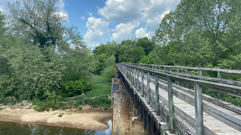 The New River Trail State Park that passes through Pulaski, Virginia